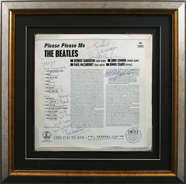 Beatles Autographs - Beatles Signed "Please Please Me" British LP