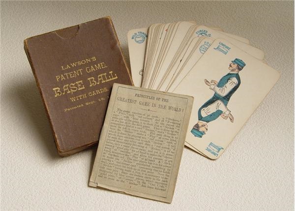 Baseball and Trading Cards - 1884 Lawson’s Baseball Cards Patent Game