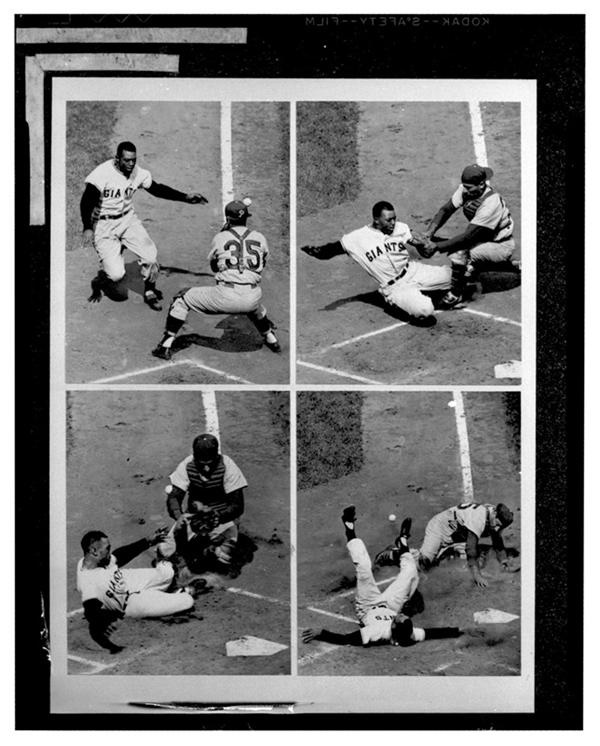 Baseball Photographs - 1954-57 Willie Mays New York Giants Original Negatives (19)
