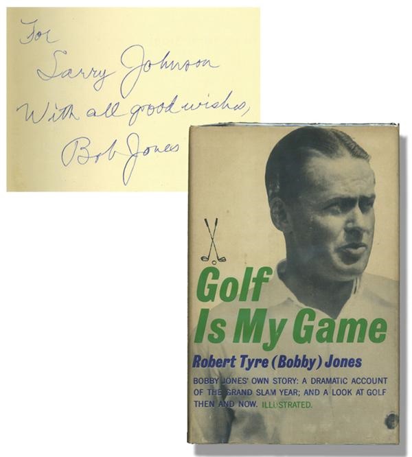 Golf - Bobby Jones Signed Autobiography.