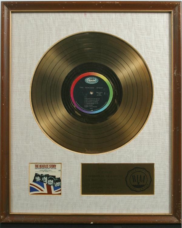 "The Beatles Story" Gold Record