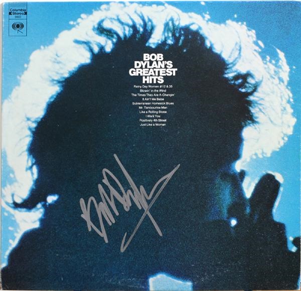 Bob Dylan Signed Record Album Cover