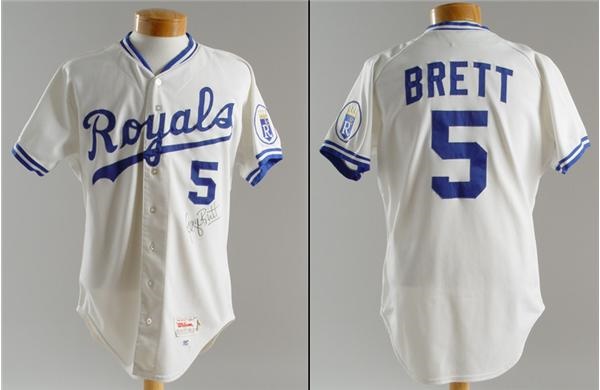 Baseball Jerseys - 1986 George Brett Royals Game Used Jersey