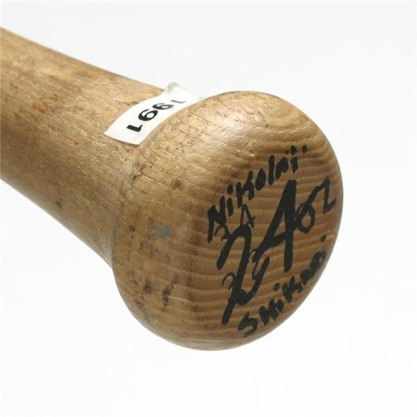 1991 Barry Bonds Autographed Game Used Bat (33.75")