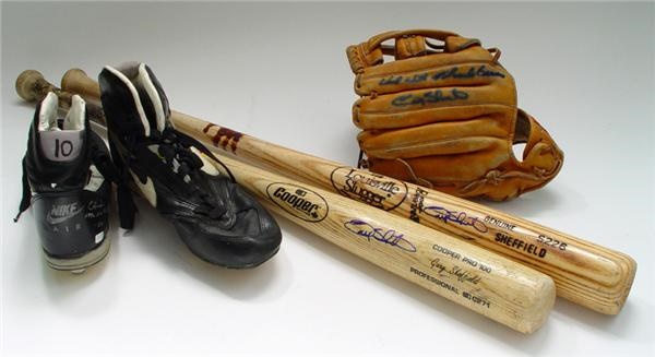 Baseball Equipment - Gary Sheffield Game Used Collection (5)