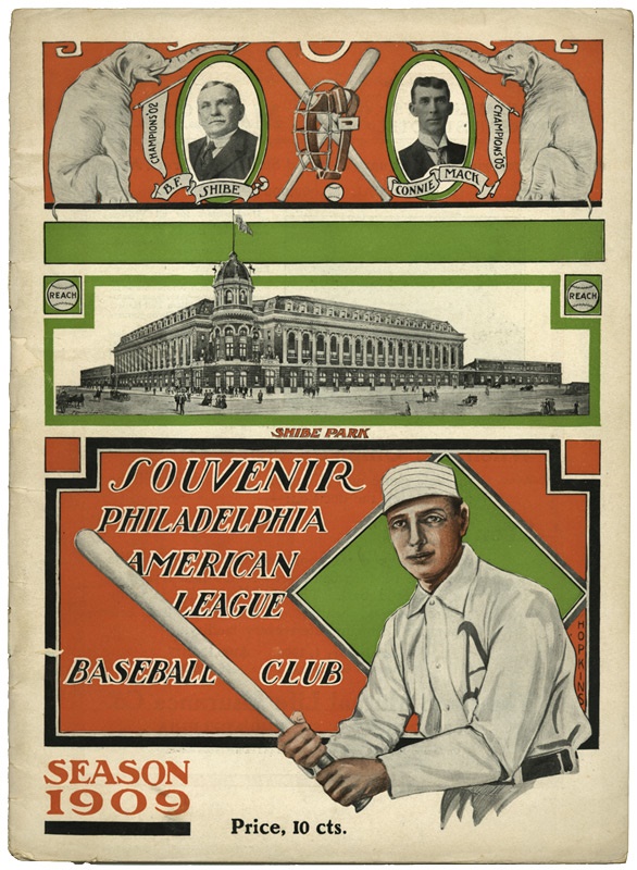 Philadelphia Baseball - 1909 Shibe Park Program
