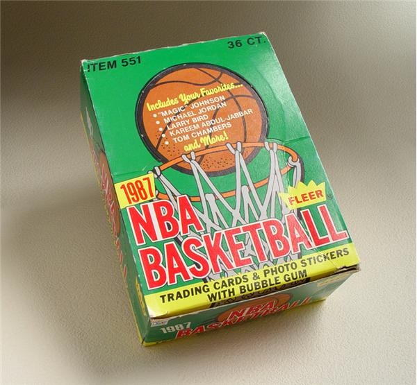 Unopened Cards - 1987/88 Fleer Basketball Wax Box