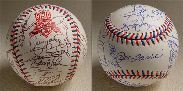 Autographed Baseballs - 1997 American League and National League All Star Team Signed Baseballs