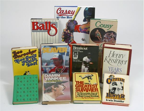 Assorted Sports & Celebrity Signed Book Collection (60)