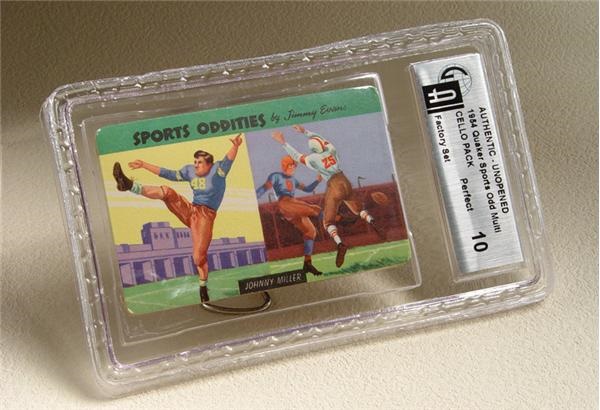 Unopened Cards - 1954 Quaker Oats Sports Oddities Factory Sets GAI 10 (2)