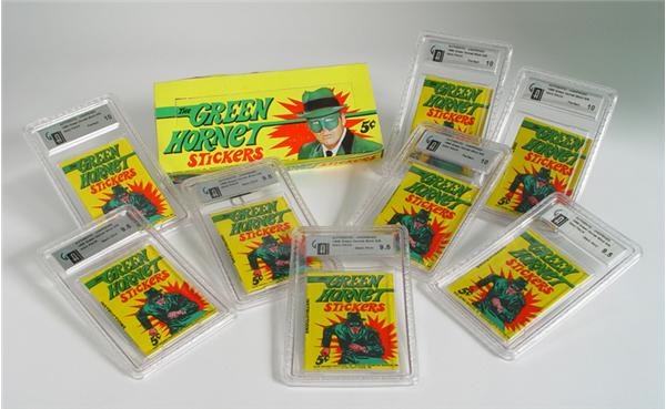 Non-Sports Cards - 1966 Topps Green Hornet Wax Packs (22) with Display Box