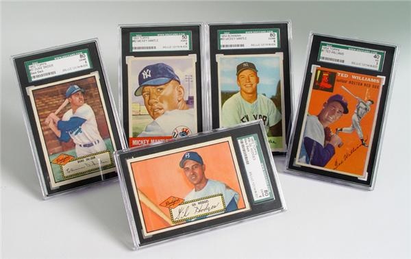 Baseball and Trading Cards - 1952-1955 Topps & Bowman Baseball Card Collection (284)