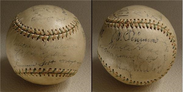 1930 Philadelphia Athletics World Series Champions Autographed Team Ball