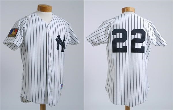 Baseball Jerseys - 1994 Jimmy Key New York Yankee Home Jersey