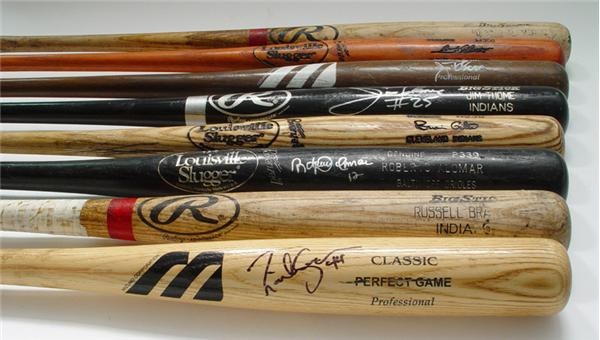 2000 Cleveland Indians Game Used Used Bat Collection (8)