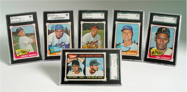 Baseball and Trading Cards - 1965 Topps Baseball Near Complete Set with (160) SGC Graded