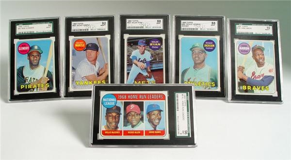 Baseball and Trading Cards - 1969 Topps Near Complete Set with (74) SGC Graded
