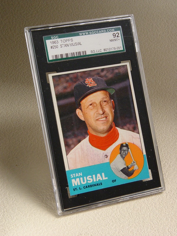Baseball and Trading Cards - 1963 Topps #250 Stan Musial SGC 92 NM-MT+