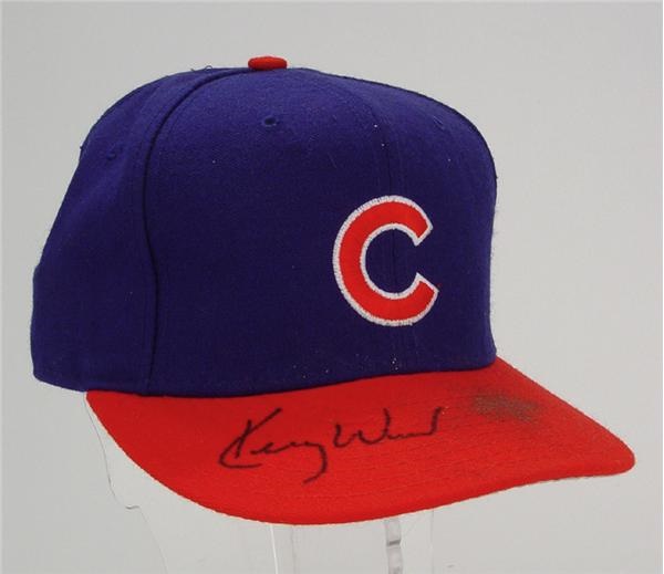 Baseball Equipment - Kerry Wood Autographed Game Used Cap