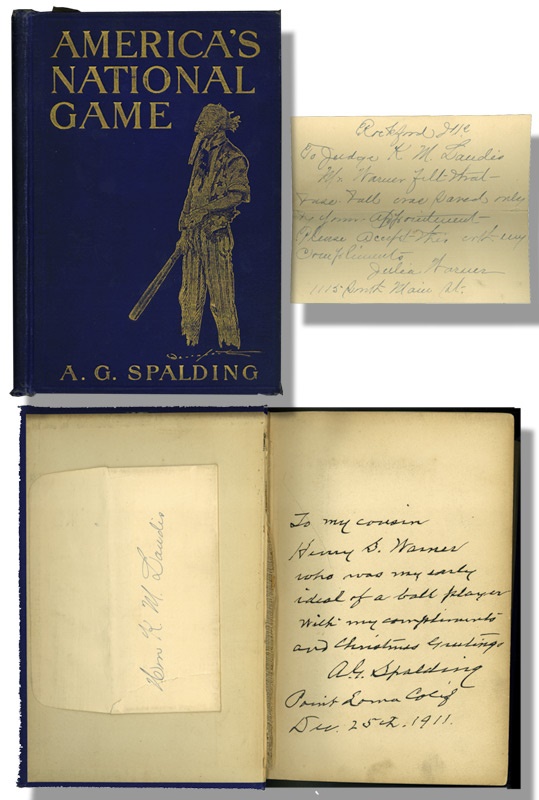 A.G. Spalding's America's National Game Autographed Book with Inscription