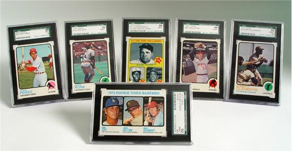 Baseball and Trading Cards - 1973 Topps Baseball High-Grade Set with (50) SGC