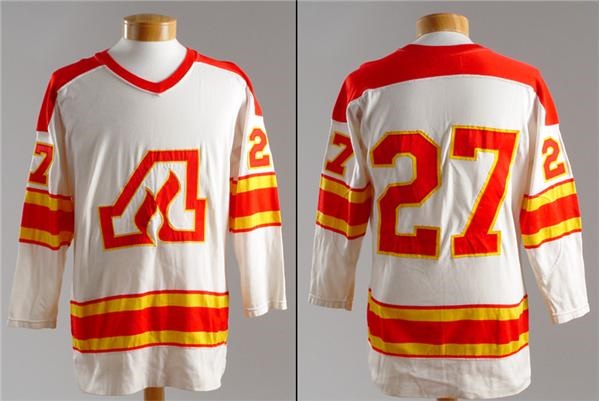 Hockey Sweaters - 1970's Atlanta Flames Game Worn Jersey