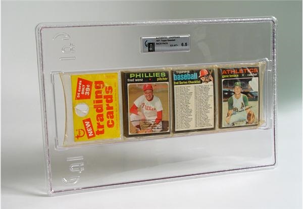 Unopened Cards - 1971 Topps Baseball 1st/2nd Series Rack Pack