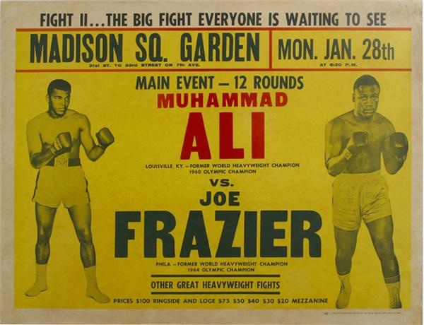 Muhammad Ali & Boxing - Ali-Frazier II Site Poster