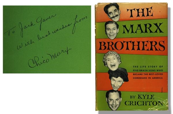 Chico Marx Signed 1950 Marx Brothers Biography
