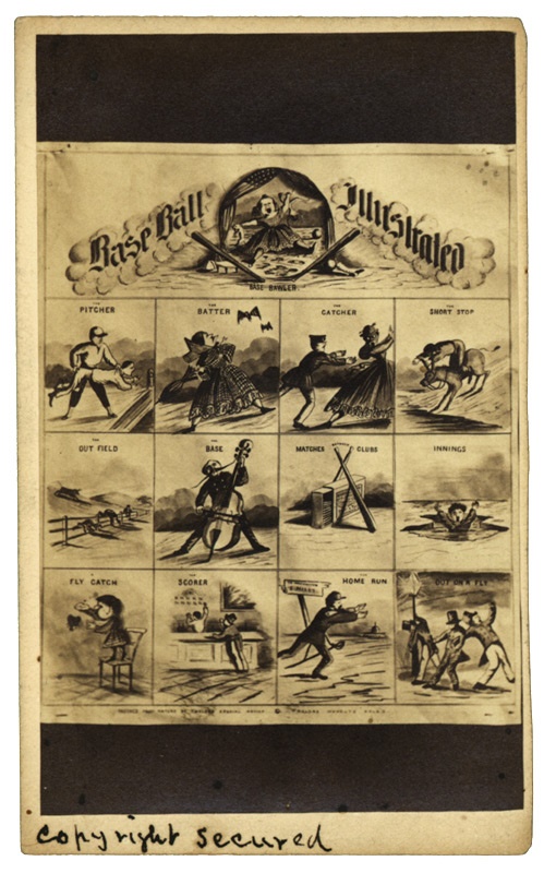 - Baseball Illustrated Unusual 1860s Carte-de-Visite