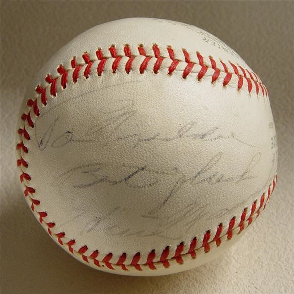 Single Signed Baseballs - Heinie Manush Single Signed Baseball.