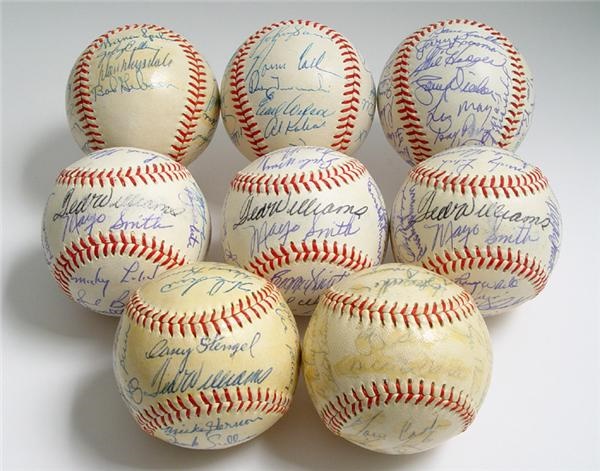 American League Signed Baseball Collection (8)