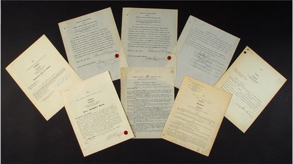 Boston Sports - Original Boston Red Sox Constitution & Important Documents (Ex-Halper)