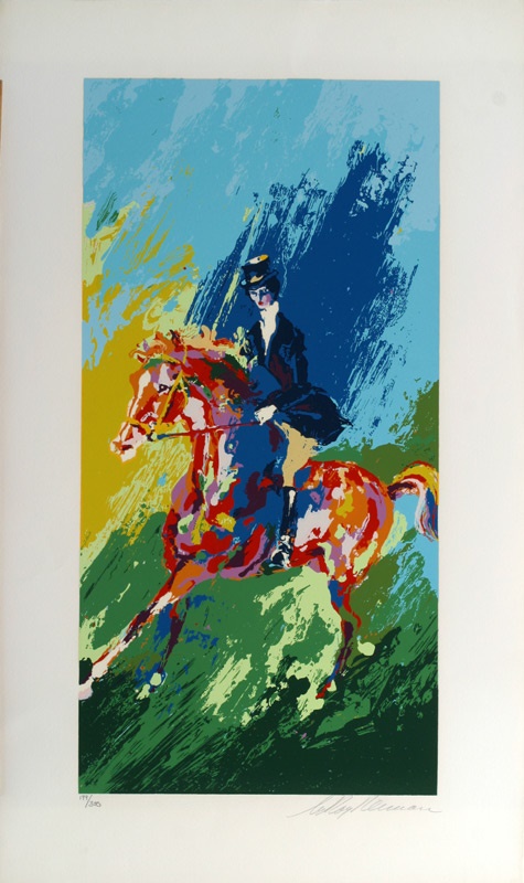Leroy Neiman - The Equestrian by Leroy Neiman