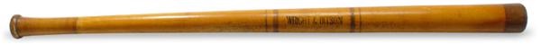 19th Century Baseball - Exemplary Wright & Ditson Ring Bat