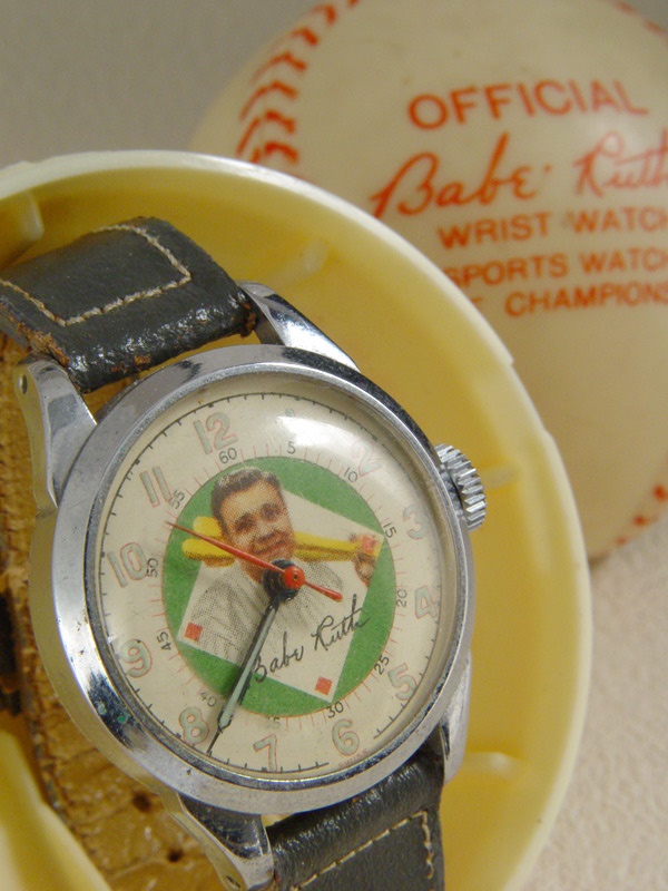 Babe Ruth - Babe Ruth Watch in Holder with Rare Display Box