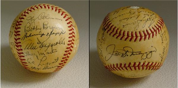 NY Yankees, Giants & Mets - 1951 Yankees Team Signed Baseball