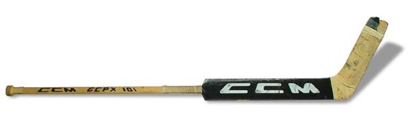 - 1980's Pelle Lindbergh Game Used Goalie Stick