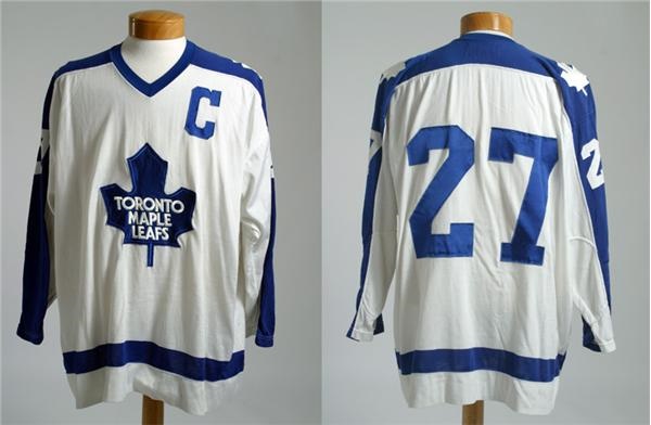 Hockey Sweaters - 1970's Darryl Sittler Toronto Maple Leafs Game Jersey