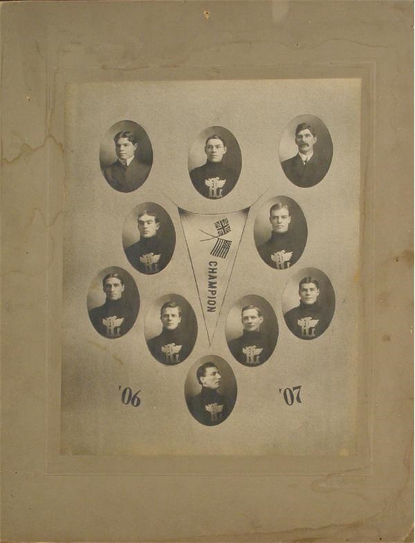 Hockey Memorabilia - 1906-07 Portage Lakes Lakers Team Photograph
