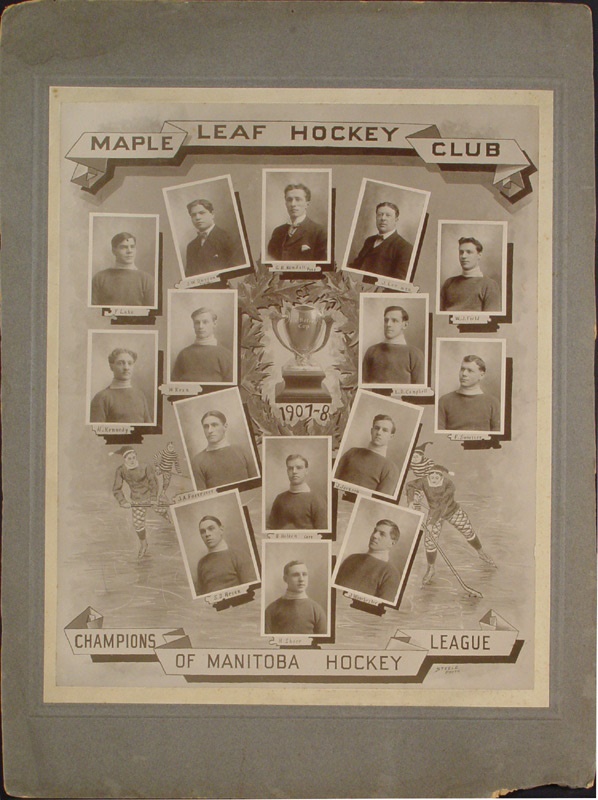 Hockey Memorabilia - 1907-08 Winnipeg Maple Leafs Hockey Club Team Photograph