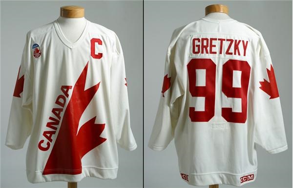Hockey Sweaters - <b>Wayne Gretzky 1991 Canada Cup Team Canada Game Jersey</b>
