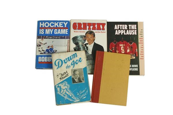 Hockey Memorabilia - <b>Hockey Hall of Fame Autographed Book Collection (5)
</b>