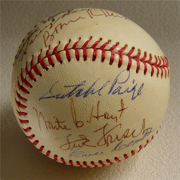 Autographed Baseballs - 1971 Hall of Fame Induction Signed Baseball