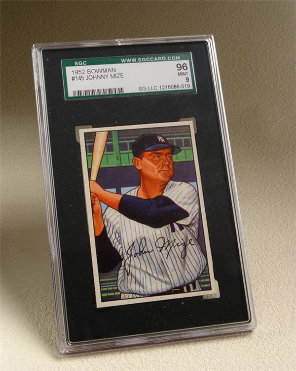 Baseball and Trading Cards - 1952 Bowman #145 Johnny Mize SGC 96