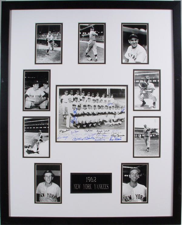 NY Yankees, Giants & Mets - 1962 New York Yankee Autographs