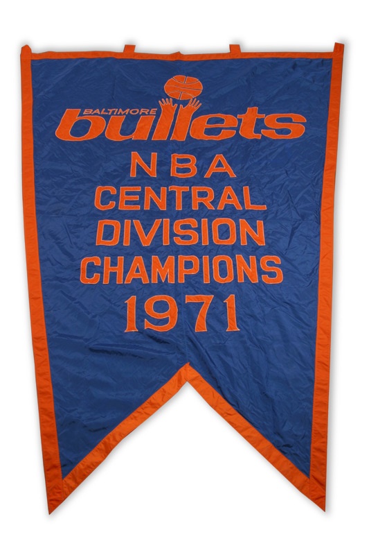 Basketball - 1970-71 Baltimore Bullets Stadium Banner