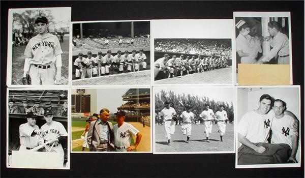 Baseball Photographs - Tommy Henrich Photo Lot