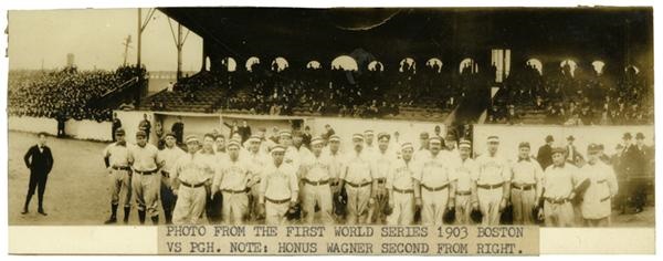 Baseball Photographs - Incredible 1903 World Series Photograph