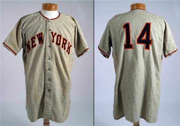 Baseball Jerseys - 1949-50 New York Giants Game Worn Jersey